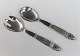 Georg Jensen. 
Silver cutlery 
(925). Akorn. 
Salad set. 
Length 19.5 cm.