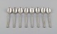 Hans Hansen silverware no. 7. Eight art deco silver (830) teaspoons. 1930s.
