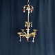 Height 60 cm.
Width 30 cm.
Charming fine 
chandelier from 
the 1920s 
gilded brass 
with red and 
...