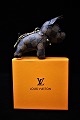 Original Louis Vuitton accessories, bag pendant / key ring in the shape of a small dog with ...