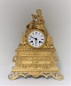 Bronze clock. Produced around 1840. Height 33 cm. Clockwork works