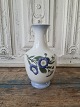 B&G Art Nouveau vase decorated with blue flowers No. 8643/345, Factory first Height 20 cm. ...