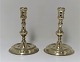 Nästved brass candlesticks. A pair. Height 16.5 cm