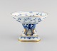 Bing & Grøndahl Butterfly compote in hand-painted porcelain with gold 
decoration. Mid 20th century.
