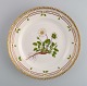 Royal Copenhagen Flora Danica lunch plate in hand-painted porcelain with flowers 
and gold decoration. Model number 20/3550.
