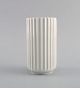 Early Lyngby porcelain vase with fluted body. Mid 20th century.Measures: 12.3 x 6.5 cm.In ...