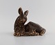 Hugo Liisberg 
for Saxbo. 
Lying deer in 
glazed 
stoneware. 
Beautiful glaze 
in shades of 
brown. ...