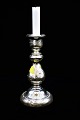 19th century 
candlestick in 
pauper's silver 
/ Mercury Glass 
with fine old 
patina. Height: 
20.5 cm.