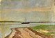 Danish artist 
(20th century): 
A boat on the 
water. Oil on 
canvas. Signed: 
VL 1919. 25 x 
38 ...