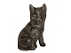 Johgus art pottery from Bornholm, small cat figurine.Height 10.0 cm.Perfect condition.