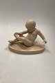 Ipsens Enke Figurine Terracotta of the Sock Boy No 101Measures 19,5cm lang / 7.68 ...