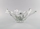 Muhr, France. Large bowl in clear mouth-blown art glass with wavy edge. 1970s.Measures: 32 x ...