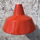 Louis Poulsen work lamp in orange enamel. Diameter 35 cm. Nice condition with few/minor traces ...