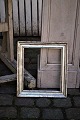 Antique French 19th century wooden frame with original old silver coating and a very fine ...
