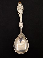 Art nouveau silver spoon