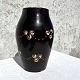 Ceramic vase, 
Brown with 
white swirls, 
25cm high, 19cm 
wide, Brand: KK 
181 *With 
several chips 
...