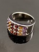 Sterling silver ring size 57-58 with colored stones item no. 509744