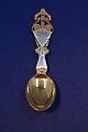 Michelsen Christmas spoon 1921 of Danish gilt sterling silver