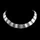 Georg Jensen 
silver 
jewellery.
Georg Jensen; 
A necklace made 
in sterling 
silver #63. 
L. 37,5 ...