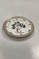 Royal Copenhagen Private Painted Flora Danica Cake Plate No 3552