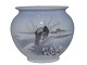Lyngby porcelain, oblong vase with winter landscape.Decoration number 182/95.Factory ...