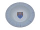 Bing & Grondahl 
light blue tray 
with Town Arms 
from Blaabjerg 
Kommune.
The factory 
mark ...