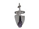 Lapponia Finland sterling silver, pendant with amethyst. Heavy quality.Hallmarked "LAPPONIA ...