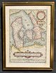 Daniae Regni Typvs.1584 - 1590. Hand-colored copper engraving. 35 x 25 cm.Framed.In all ...