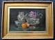 Le Vallez (20th 
century) 
France: 
Arrangement on 
a table. Oil on 
wooden panel. 
Signed. 29 x 47 
...