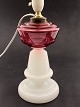 Opaline oil 
lamp 19.c. 
later changed 
to electric. 
Item No. 510637