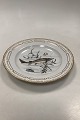 Royal Copenhagen Private Painted Flora Danica Fish Plate No 3549