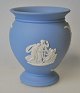 Wedgewood blue 
jasper bisquit 
porcelain vase, 
20th century 
England. 
Decorated with 
classic ...