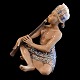 Dahl Jensen; Porcelain figurine "Oriental flautist". Model #1153. H. 21,5 cm. W. 21 cm. ...