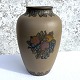 Bornholm ceramics, Hjorth, Vase with fruits, 27.5 cm high, 18 cm diameter *Nice condition*