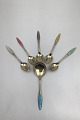 Frigast 
Sterling 
Silver/Enamel 
Spoons (5+1)
Measures 11 cm 
and 9.5 cm 
(4.33 inch and 
3.74 inch)