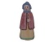 Hjorth Art Pottery miniature figurine, lady.Height 9.5 cm.Perfect condition.