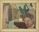 Albert Gammelgaard (1897-1963)Oil Painting, Expressionism Mounted in light painted wooden ...