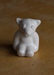 Hjorth Danish ceramics, bear figurines of white 
glaze