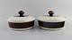 Hertha Bengtson 
(1917-1993) for 
Rörstrand. Two 
Koka lidded 
tureens in 
glazed 
stoneware. ...