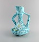 Yvan Borty for 
Vallauris. 
Modernist vase 
in glazed 
stoneware. 
Beautiful glaze 
in turquoise 
...