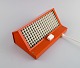 Hans-Agne 
Jakobsson 
(1919-2009), 
Sweden. 
"Elidus" 
bedside lamp in 
orange 
lacquered 
metal. Retro, 
...