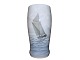 Bing & Grondahl large vase decorated with a sailboat and a ferry. The vase is decorated all the ...