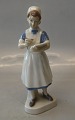 Nurse in blue and white 20 cm German porcelain Marked with crossed scissor or sword 1859 ...