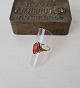 Vintage ring in 14 kt gold with coralStamped 585 - CNRing size 55