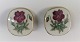 Royal 
Copenhagen. 
Flora Danica. 
Ear clips. 
Height 28 mm.