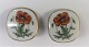 Royal 
Copenhagen. 
Flora Danica. 
Ear clips. 
Height 28 mm.