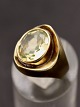 8 carat gold ring size 54 with light light green stone item no. 512064