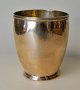 Hammered silver cup, master Jens Blok Møller (1822 - 1895) Randers, Denmark. Stamped. Height: 7 ...