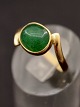 14 carat gold ring size 55 with jade item no. 512229
