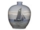 Royal 
Copenhagen 
oblong vase 
with sailboat, 
that is 
decorated all 
the way around.
&#8232;This 
...